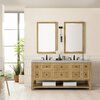 James Martin Vanities Breckenridge 72in Double Vanity, Light Natural Oak w/ 3 CM Eternal Serena Top 330-V72-LNO-3ESR